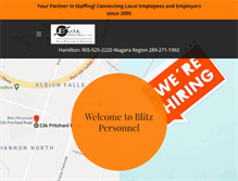 Tablet Screenshot of blitzpersonnel.com